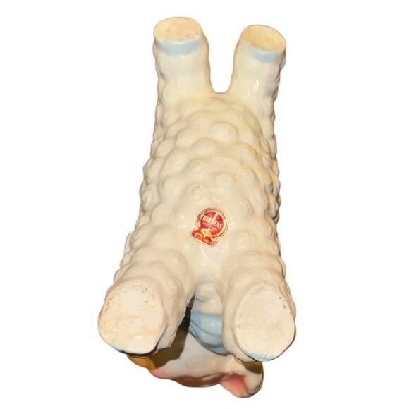 Vintage Rubens Lamb Planter Anthropomorphic Ceramic Pastel Nursery Decor Japan - Picture 8 of 12